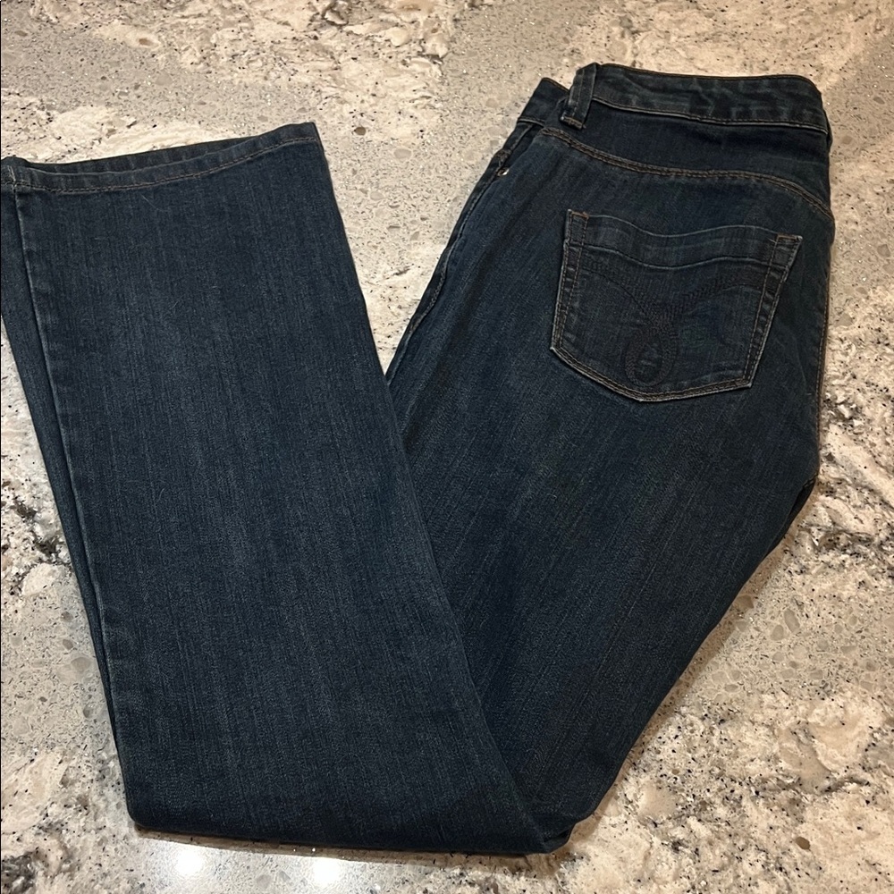 Calvin Klein Women's Dark Blue Straight Leg Jeans 4P